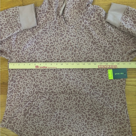 Tek Gear Hoodie Women’s Large Rose (Pink) Leopard Print Ultrasoft Fleece New - Picture 5 of 6